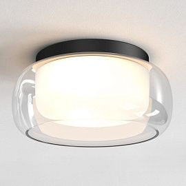 1450011 Aquina Ceiling 360 Matt Black/Clear/White// потолочный E27 2х12LED  х  1450011