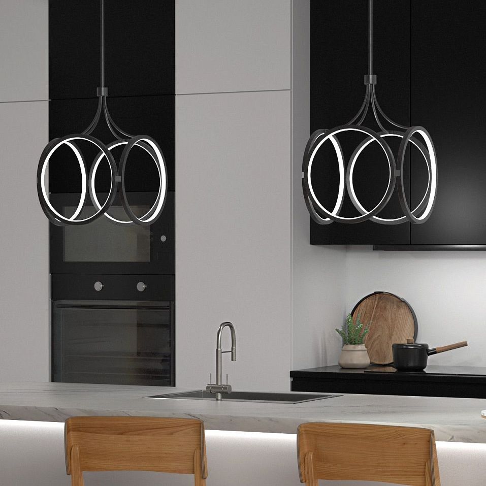 QN-CIRI-P-MBK CIRI Matt Black/Matt Black//белый подвесной LED 1х45  х   