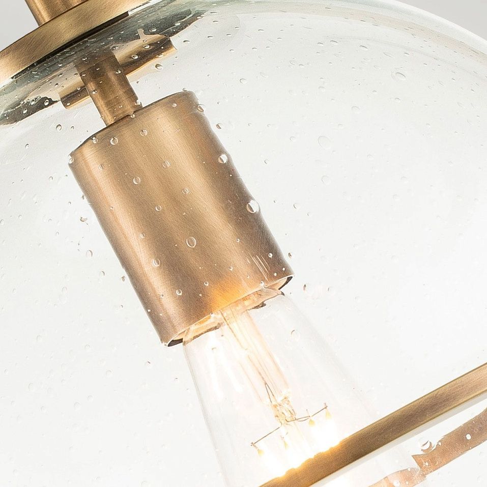 QN-SOMERSET-F-C-HB SOMERSET Heritage Brass/Clear// потолочный E27 1х60  х   