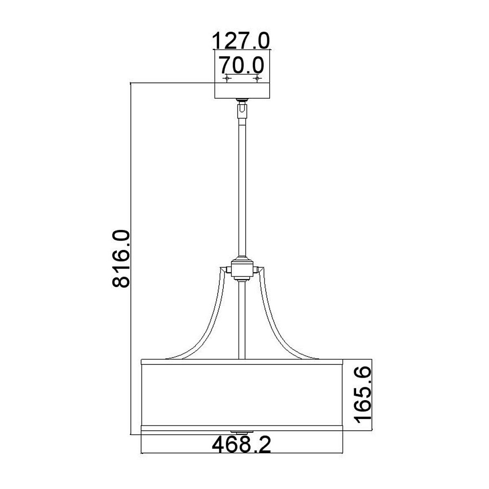 FE-PROSPECT-PARK-4P PROSPECT PARK Satin Nickel with Chrome /Opal white// подвесной E27 4х60  х   