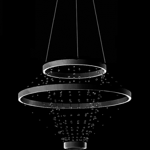 SST132E-BK2S STRANDELIER черный/clear crystal SW// подвесной POWERLED WHITE 260х0,1  х  SST132E-BK2S