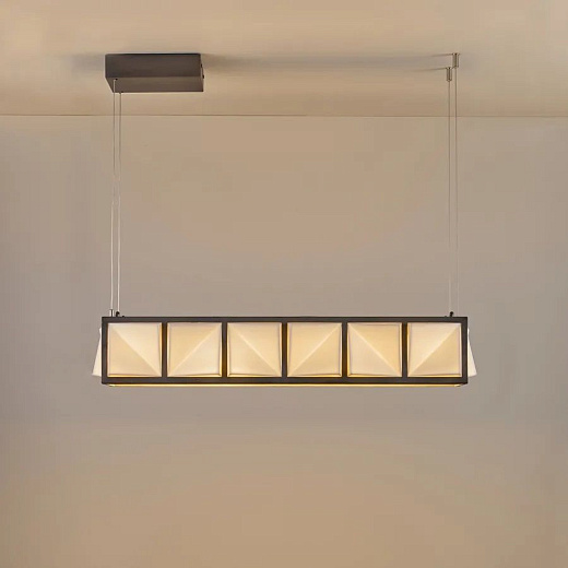 DP7633/BR/WE/NM Tiled Diner Pendant 6 Weathered Brass  /Natural White// подвесной LED 1х13.5  х  DP7633/BR/WE/NM