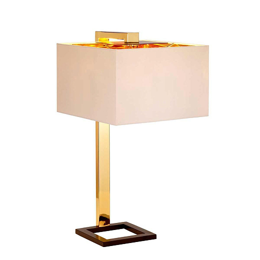 PLEIN-TL PLEIN Dark Brown/Polished Gold/Beige// настольный E27 1х60  х  PLEIN-TL