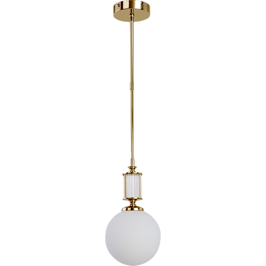ART-ZW-1(P)G ARTU GLASS латунь с патиной/белый// подвесной E14 1х40  х  ART-ZW-1(P)G