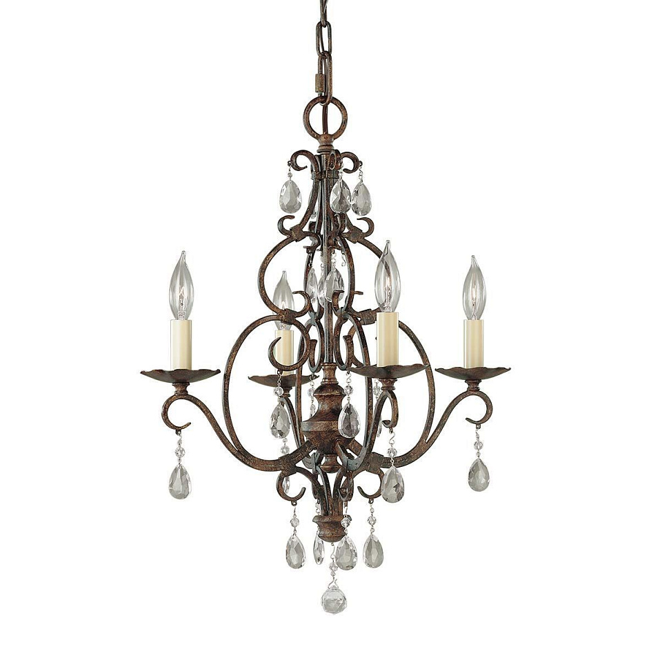FE-CHATEAU4 CHATEAU Mocha Bronze/// подвесной E14 4х60  х   