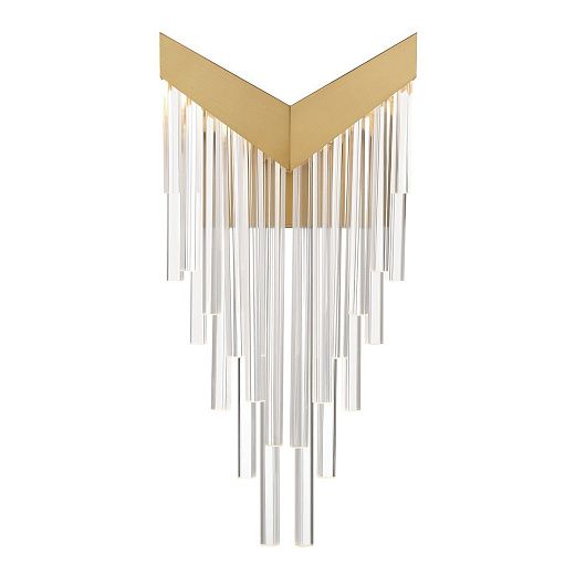 QN-VIVIEN-1W-BG VIVIEN Brushed Gold/Clear// настенный LED 1х12  х  QN-VIVIEN-1W-BG