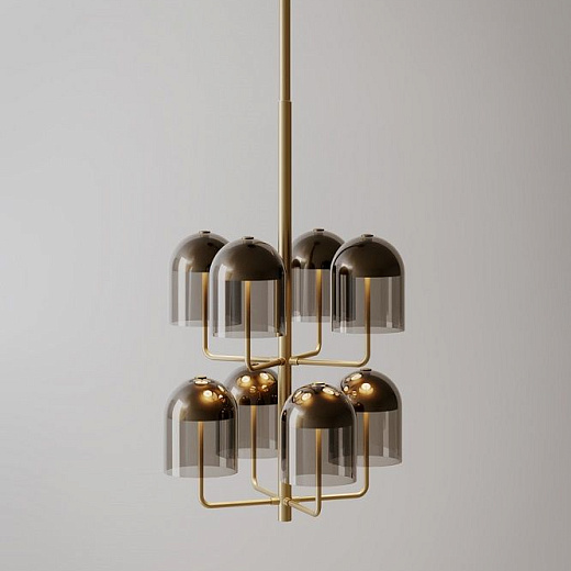 030S1M11G.CE/UL DOMA LIGHT BURNISHED BRASS/SMOKE GREY// подвесной LED 8х7  х  030S1M11G.CE/UL