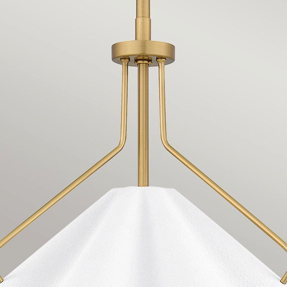 QZ-MEJIA-1P-S-AB MEJIA Aged Brass/Textured White// подвесной E27 1х60  х   