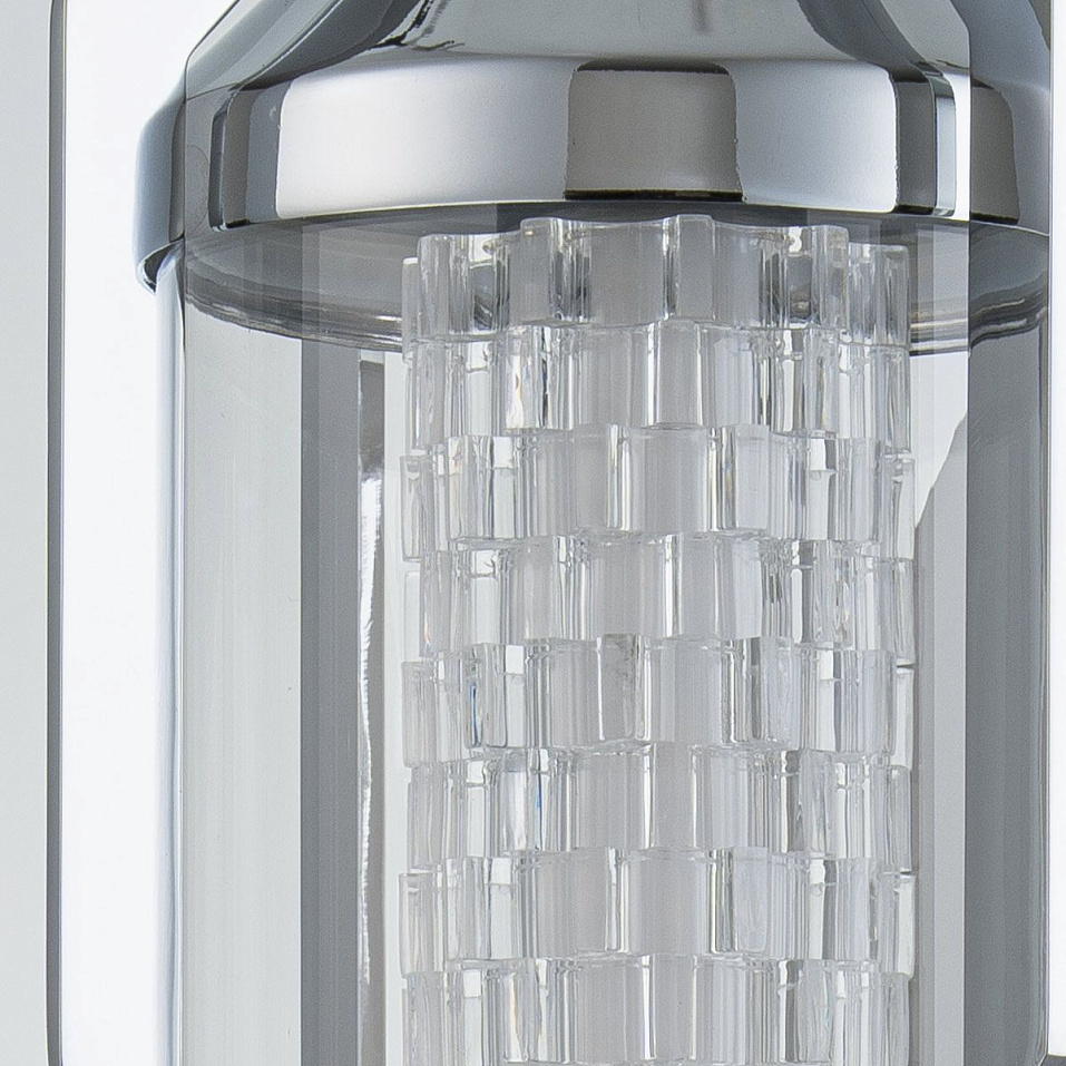 QN-ESPADA-1W-PC ESTRADA Polished Chrome/Clear//прозрачный настенный LED 1х18  х   