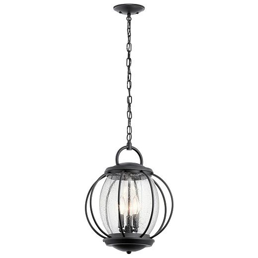 KL-VANDALIA8-L VANDALIA Textured Black /Seeded Clear// подвесной E14 3х40  х  KL-VANDALIA8-L