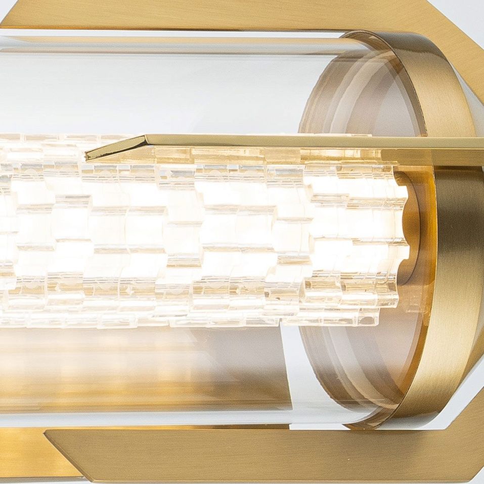 QN-ESPADA-2W-BG ESPADA Gold/Clear// настенный LED 1х23  х   