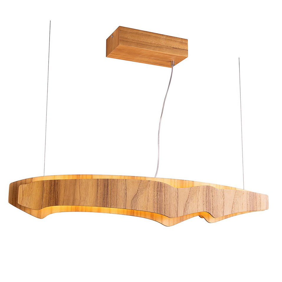 QN-HORIZON-LED-LP-100-TEAK  HORIZON Teak Veneer/Teak Veneer//матовый подвесной LED 1х46  х   