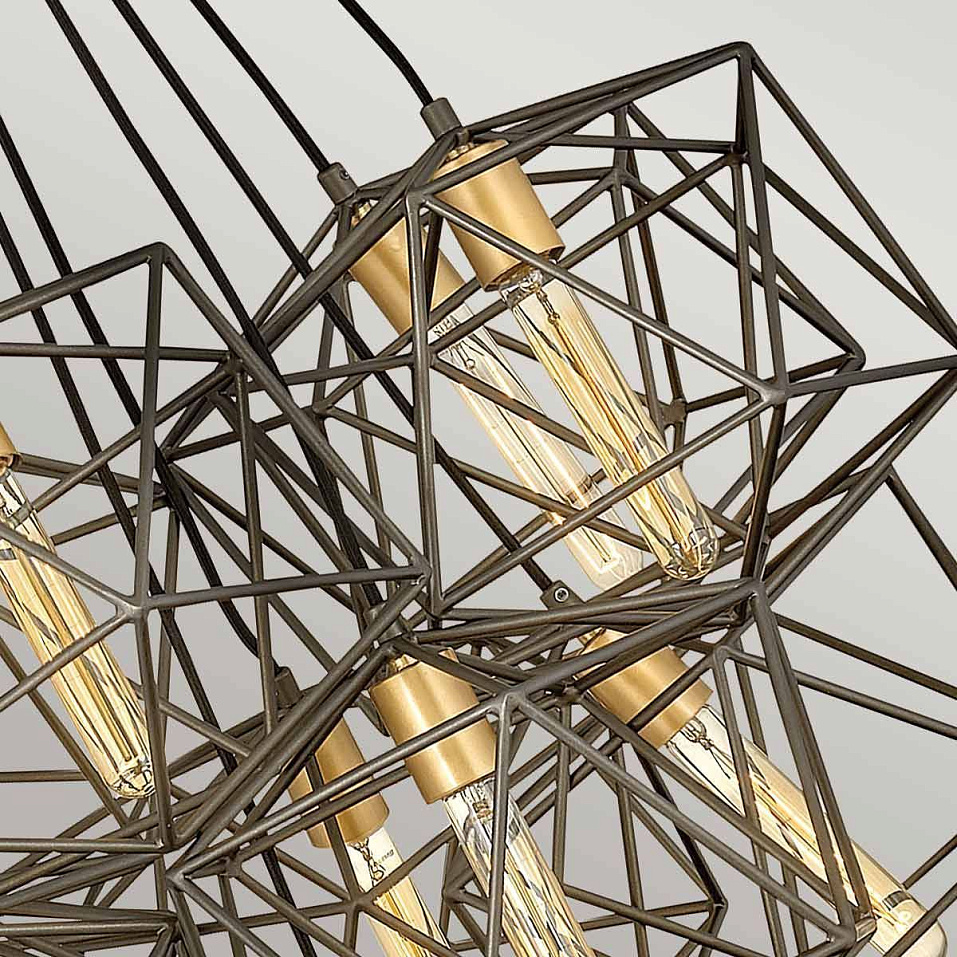 HK-ASTRID-11P ASTRID Matte Bronze and Deluxe Gold /Matte Bronze // подвесной E27 11х60  х   