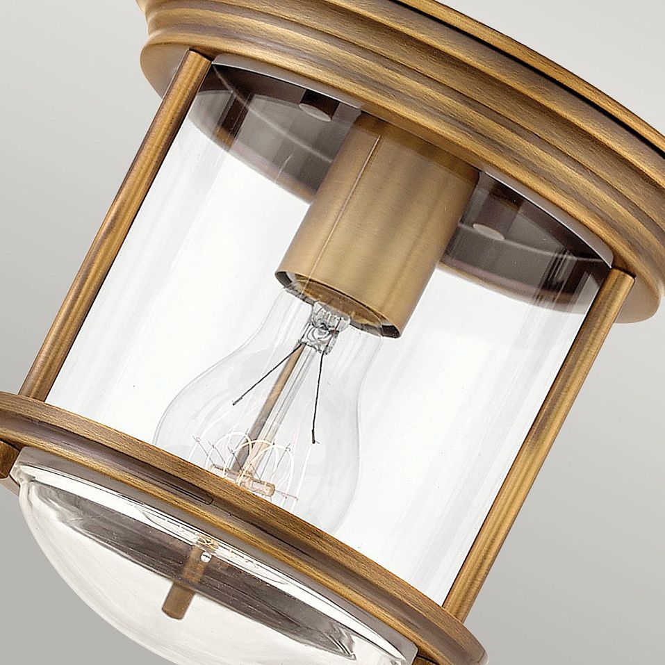 QN-HADRIAN-MINI-F-BR-CLEAR  HADRIAN Brushed Bronze/Clear// потолочный E27 1х60  х   
