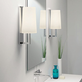 1214001+5018007 RIVA Polished Chrome/Opal White// настенный E27 LED 1х12  х  1214001+5018007