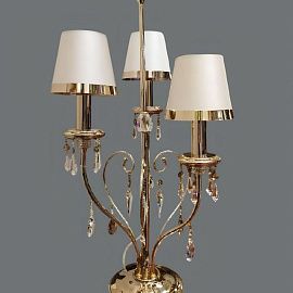 0119L02/119/3L CASABLANCA светлое золото/белый-золотой// настольный E14 3х40  х  0119L02/119/3L