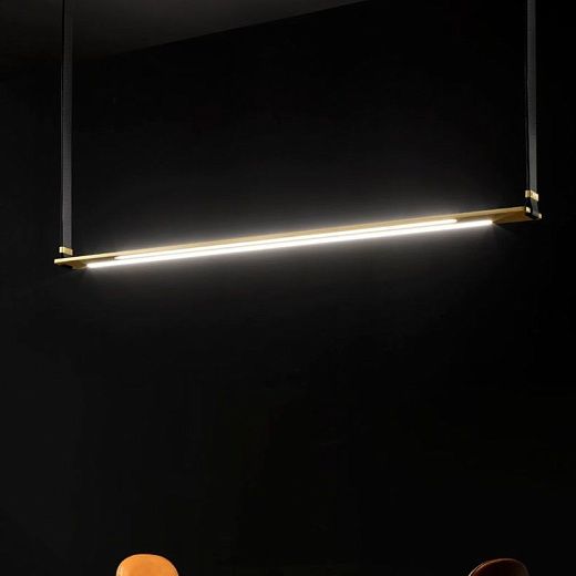 ERIDANIA 001 BL BELT ERIDANIA BLACK BELT/BURNISHED SATIN BRASS// подвесной LED 1х70  х  ERIDANIA 001 BL BELT