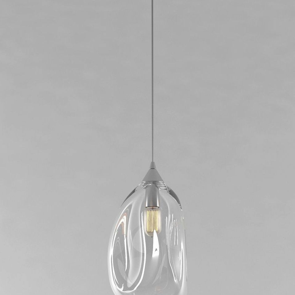 TULIP clear cord/ TULIP полированый никель/прозрачный// подвесной E27 1х100  х   