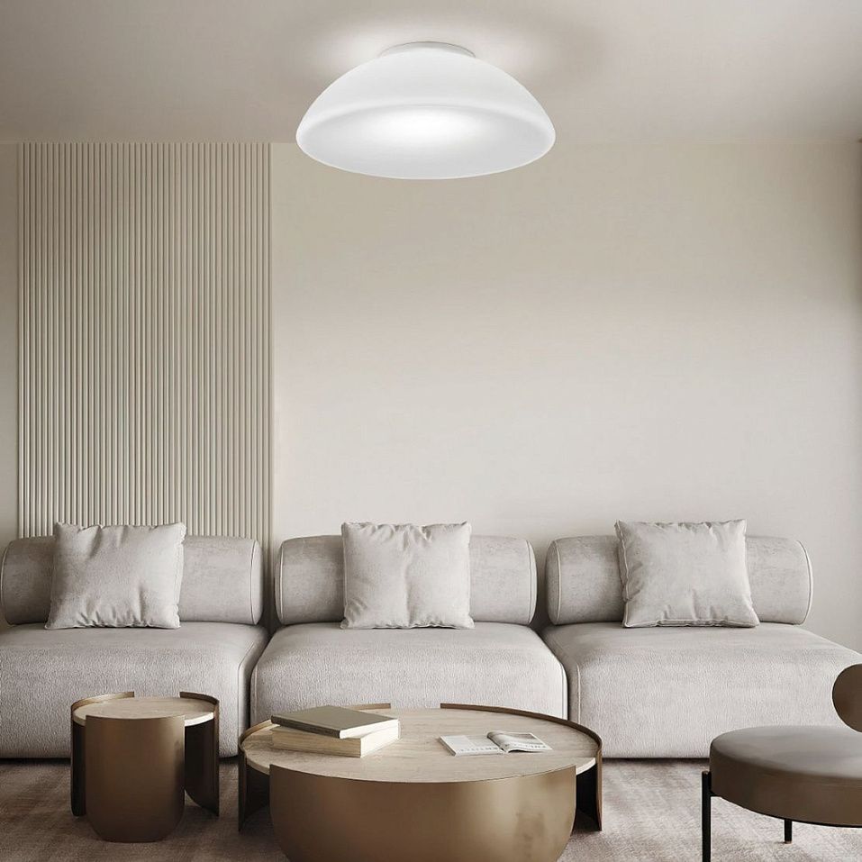 INFINITA PL70 BC/ST BC INFINITA WHITE/WHITE// потолочный E27 5х77  х   