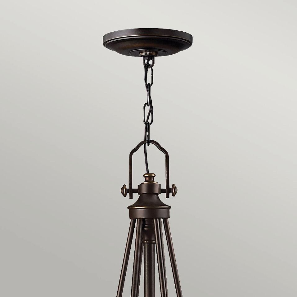 HK-MAYFLOWER6 MAYFLOWER Olde Bronze /Etched Amber// подвесной E27 6х60  х   