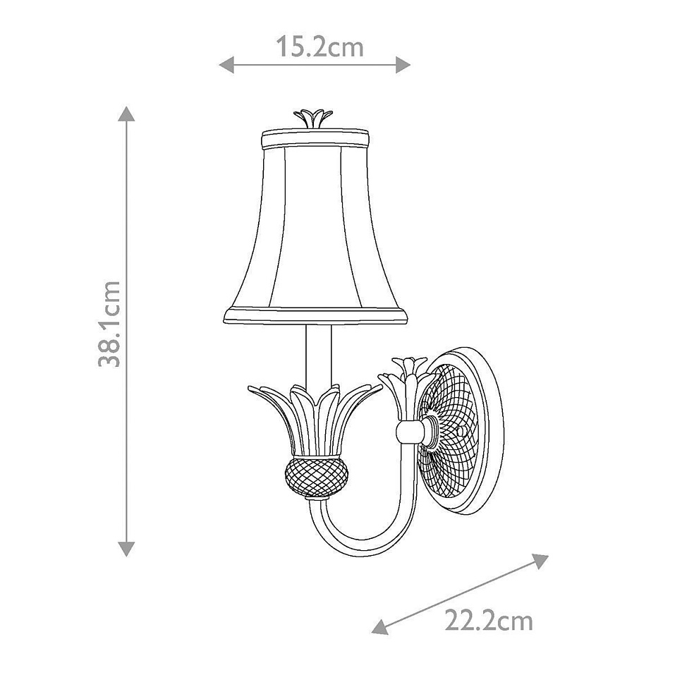 HK-PLANT-BATH-PL PLANTATION Polished Antique Nickel /Clear// настенный G9 LED 1х3  х   