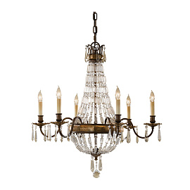 FE-BELLINI6  BELLINI Oxidized Bronze/British Bronze/// подвесной E14 6х60  х  FE-BELLINI6 