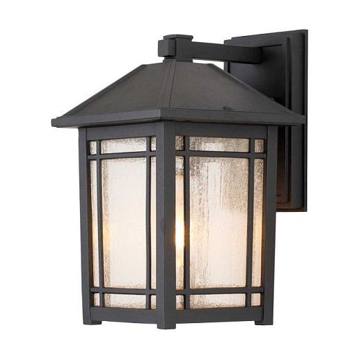 QZ-CEDAR-POINT-M-BK CEDAR Black/Clear// настенный E27 1х60  х  QZ-CEDAR-POINT-M-BK