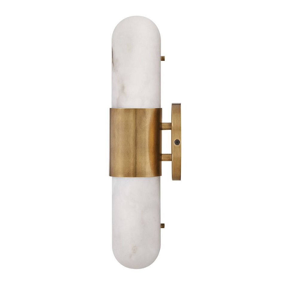 QN-IBIZA-M-HB IBIZA Heritage Brass/Faux Alabaster// настенный LED 1х21.5  х   
