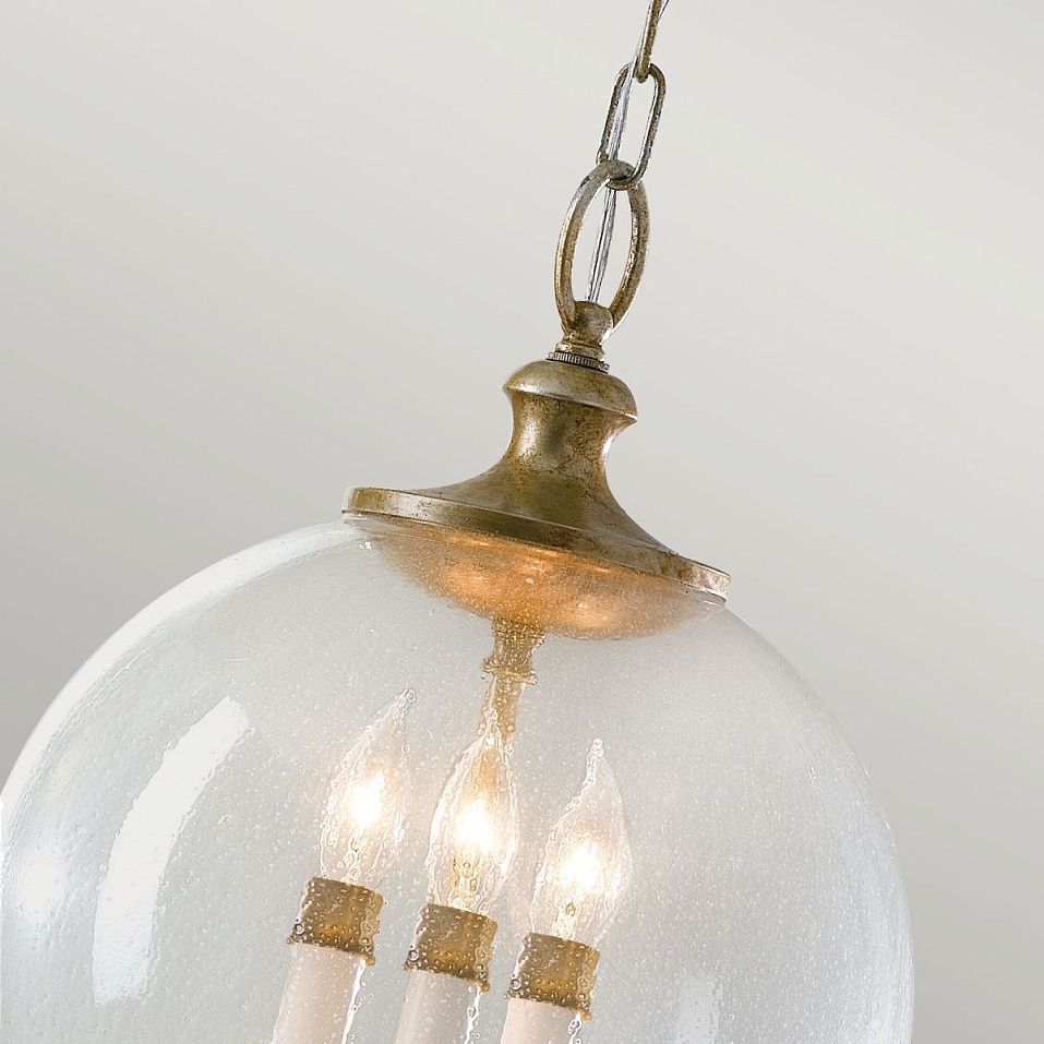 FE-ARGENTO-P    ARGENTO Oxidized Silver Leaf /Blown Bubble// подвесной E14 3х60  х   