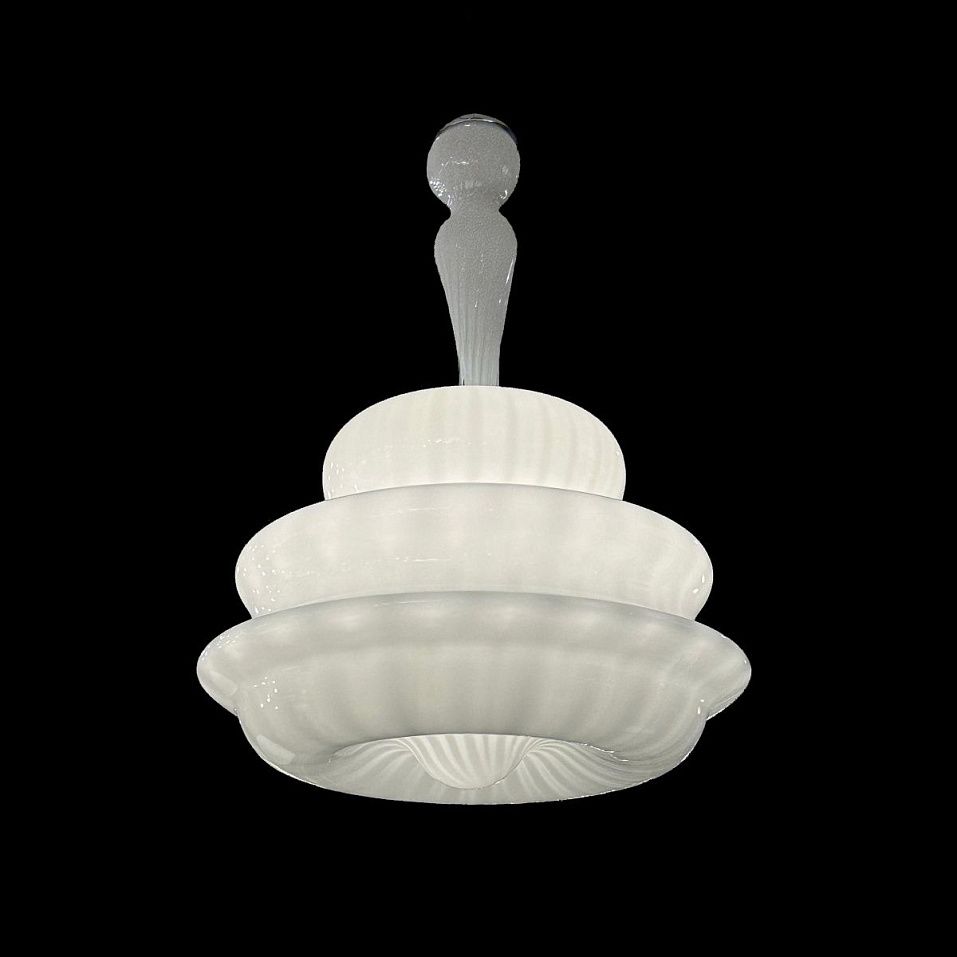 NOVECENTO SP G BC/RI  CR NOVECENTO chrom/white// подвесной E14 5х60  х   