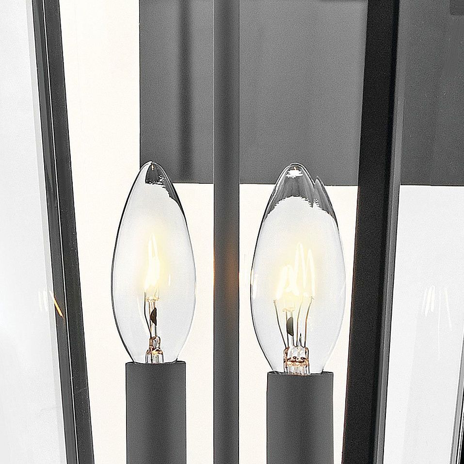 HK-DAWSON-L DAWSON Black with Burnished Bronze accent /Clear// настенный E14 2х40  х   