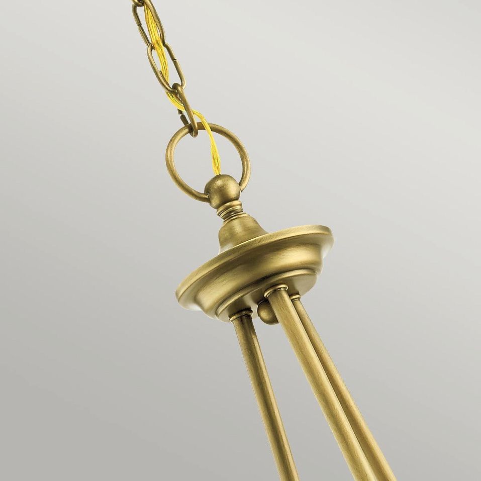 KL-WAVERLY5-NBR WAVERLY Natural Brass/Seeded Glass // подвесной E14 5х60  х   