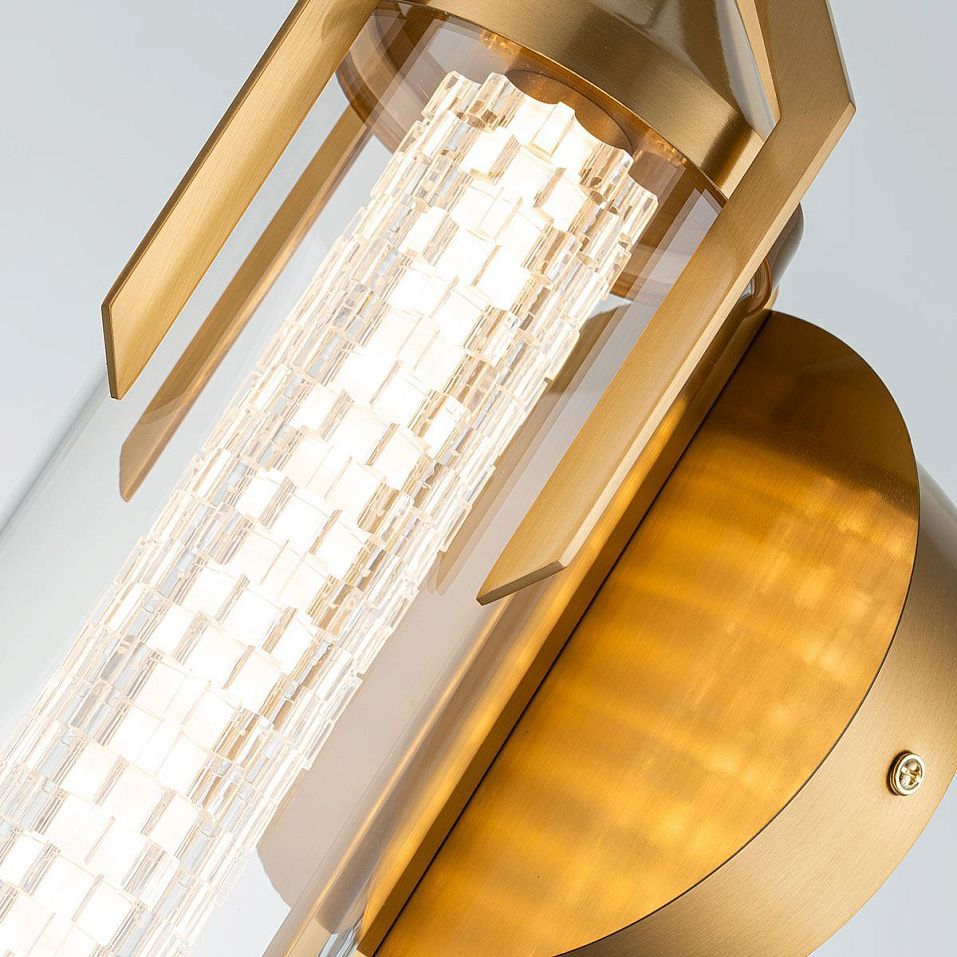 QN-ESPADA-1W-BG ESTRADA Gold/Clear//прозрачный настенный LED 1х18  х   