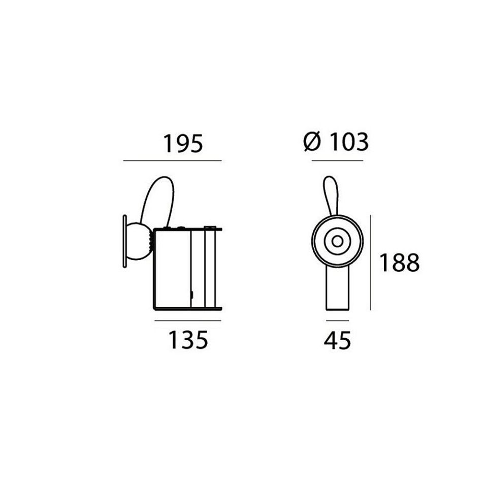 9285 MINIBOX 1981 WHITE/// настольный LED 1х10  х   
