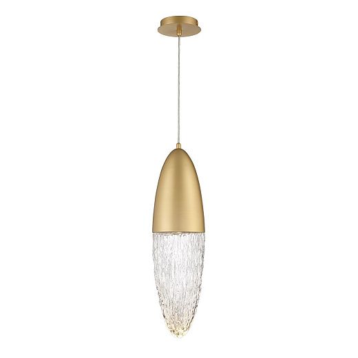 QN-ECROU-1P-BG ECROU Brushed Gold/Clear// подвесной GU10LED 1х10  х  QN-ECROU-1P-BG