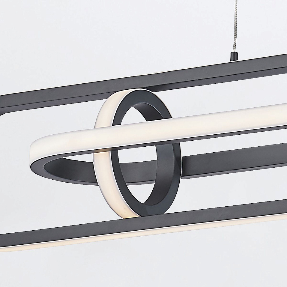 QN-DEMARK-LP-BK DEMARK Matte Black///белый подвесной LED 1х58  х   