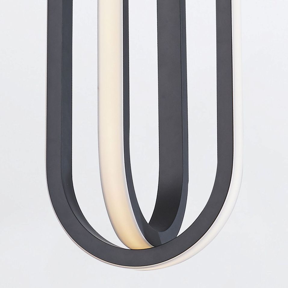 QN-DEMARK-1P-BK DEMARK Matte Black///белый подвесной LED 1х28  х   