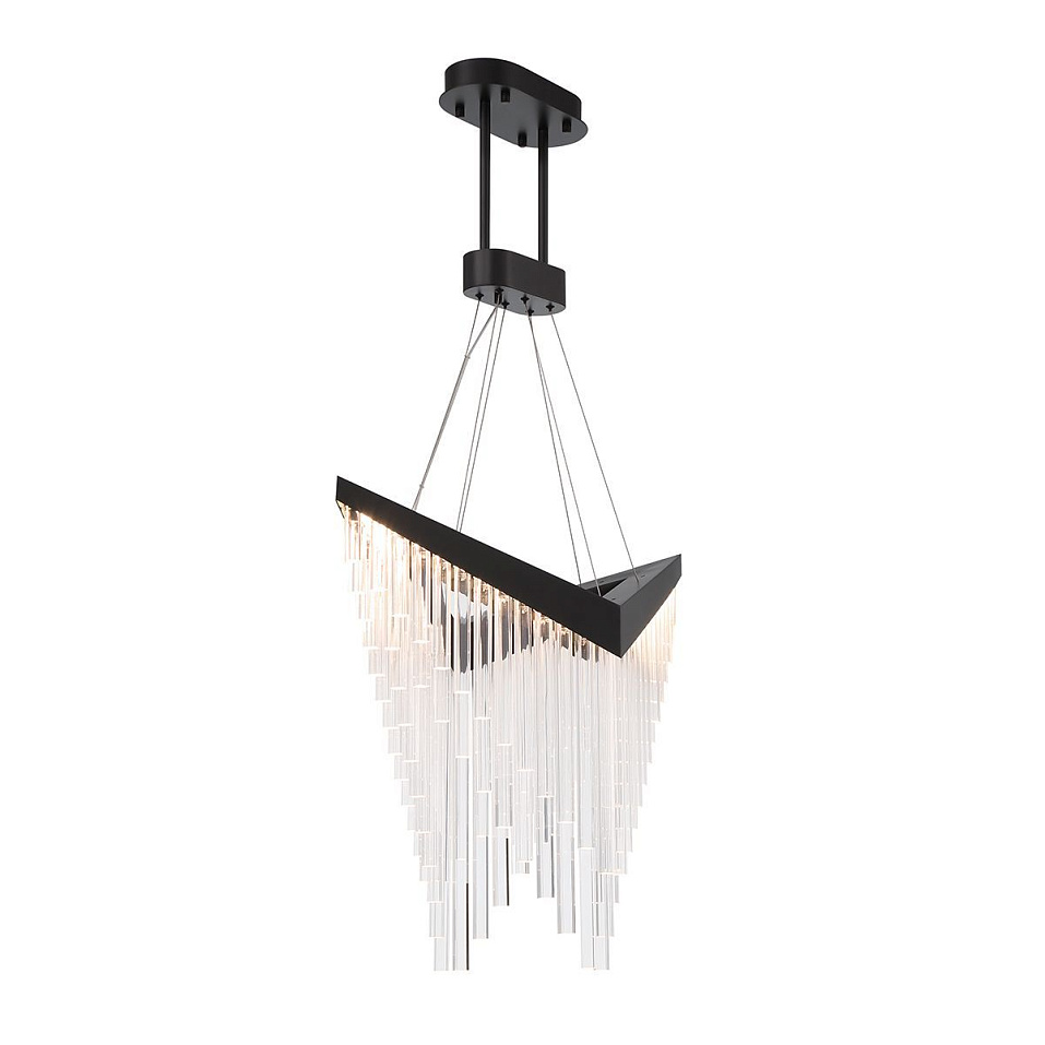 QN-VIVIEN-P-L-BK VIVIEN Matte Black/Clear// подвесной LED 1х40  х   
