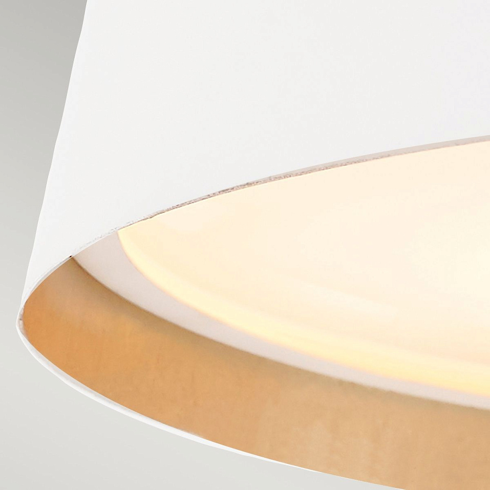 FE-ASHER-3F-WHT ASHER matt white/matt white/gold//белый потолочный E14 3х60  х   