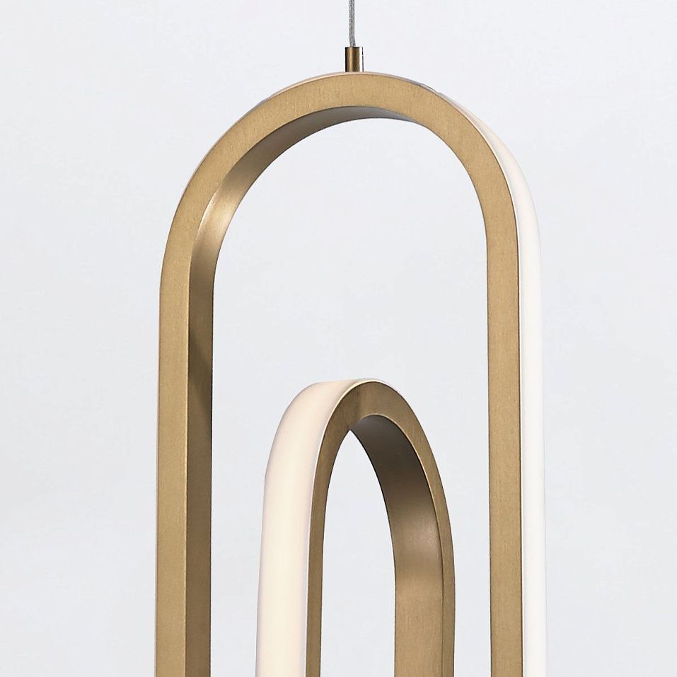QN-DEMARK-1P-BG DEMARK Brushed Gold///белый подвесной LED 1х28  х   