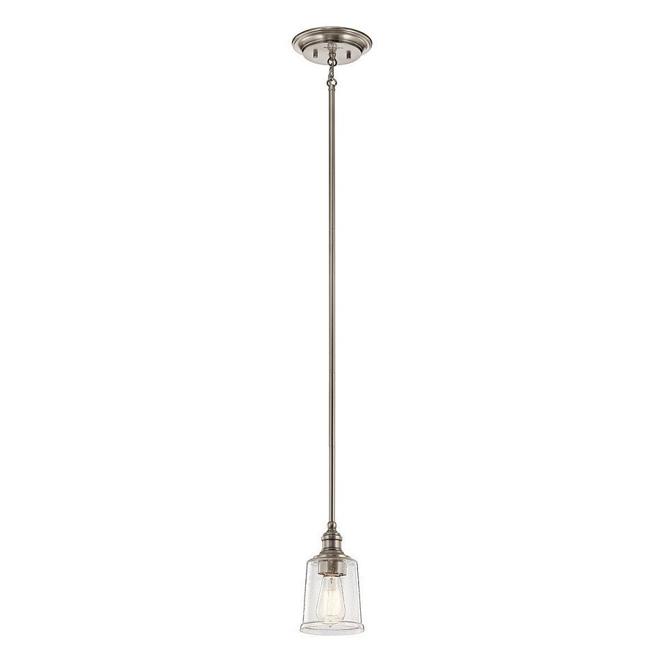 KL-WAVERLY-MP-CLP WAVERLY Classic Pewter/Clear Seeded // подвесной E27 1х60  х   
