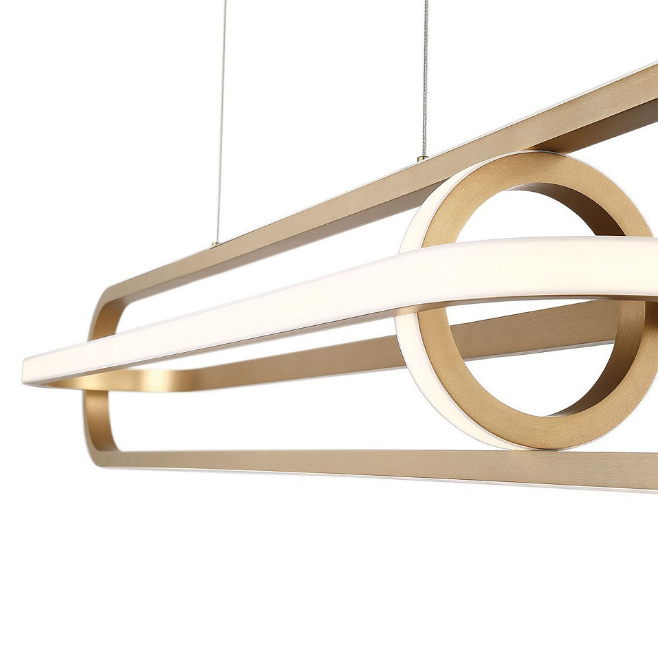 QN-DEMARK-LP-BG DEMARK Brushed Gold///белый подвесной LED 1х58  х   