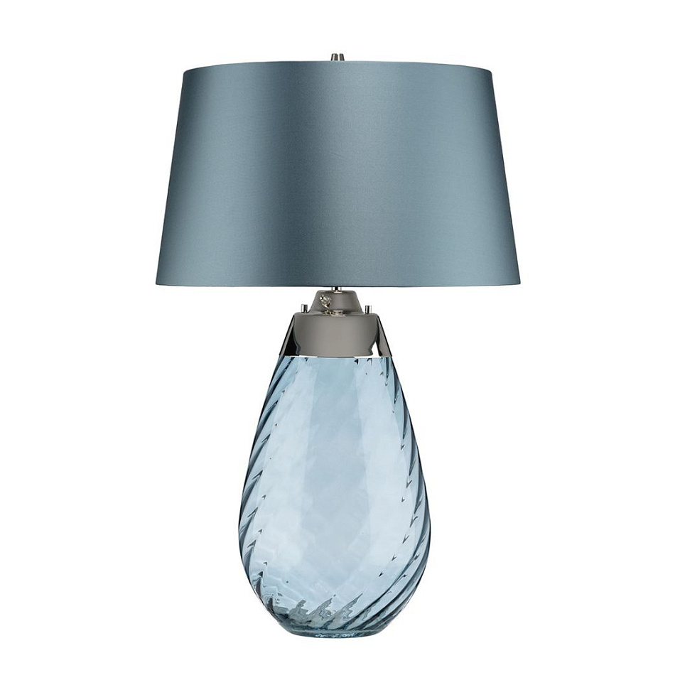 LENA-TL-L-BLUE LENA голубой/никель/синий// настольный E27 1х60 GU10LED 1х7   