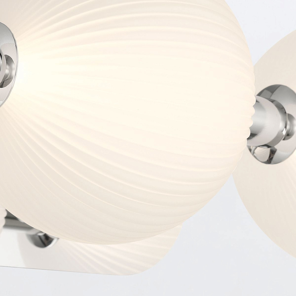 QN-PALMAS-3W-PN PALMAS Polished Nickel/Frosted White// настенный LED 1х27  х   