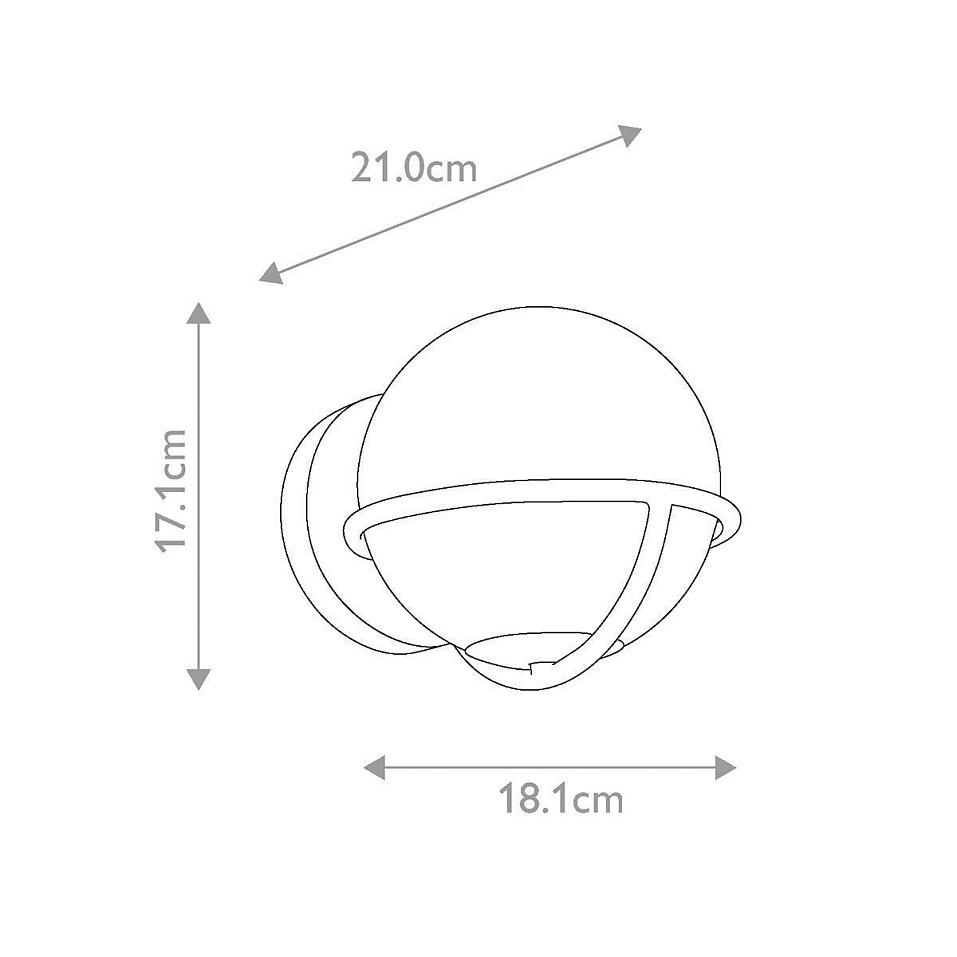 FE-APOLLO1-BB APOLLO латунь/белый// настенный G9 1х3.5  х   