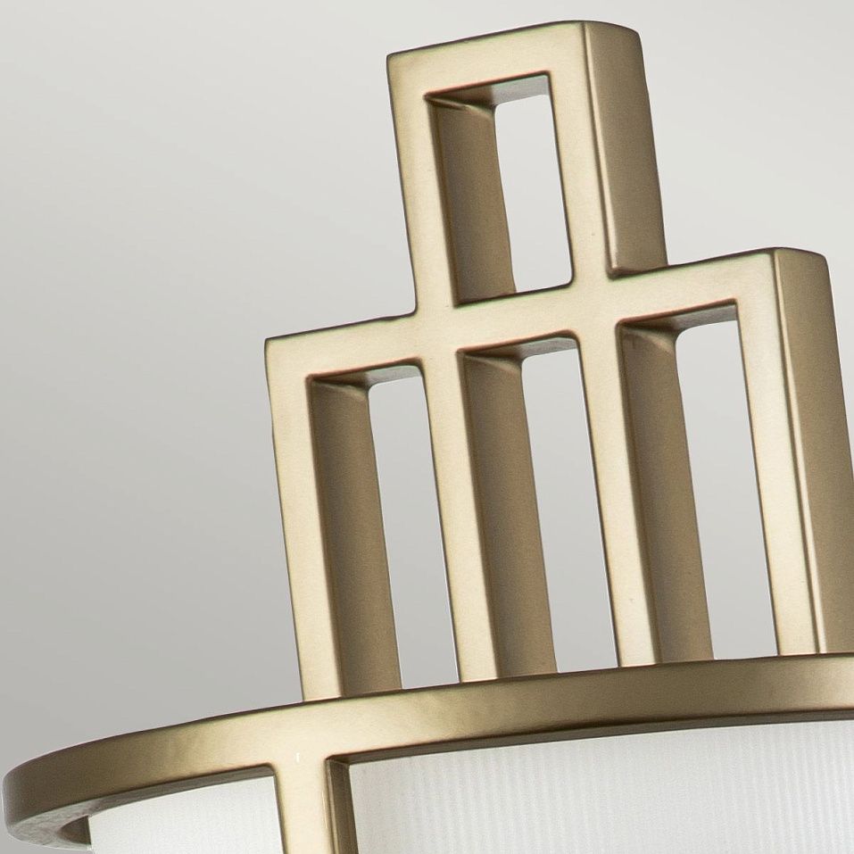 FE-FUSION1-PNBR FUSION Painted Natural Brass/Opal glass// настенный E27 1х60  х   