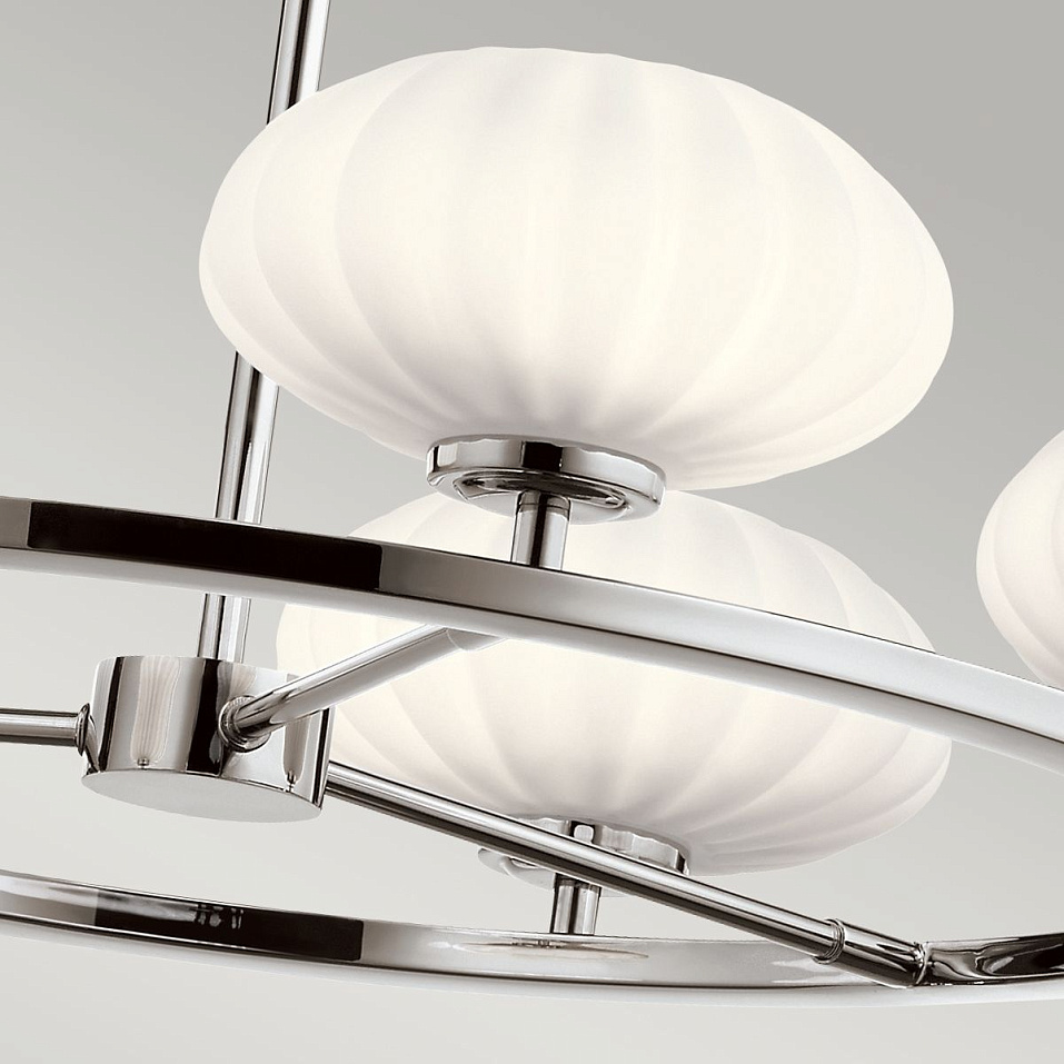 QN-PIM5-PC PIM Polished Chrom/Opal White// подвесной G9 LED 5х3  х   