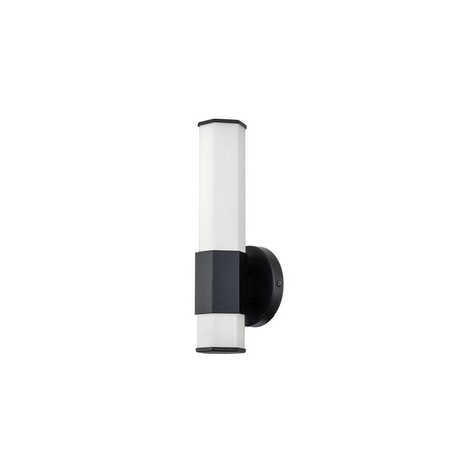 QN-FACET-LED1-BK-BATH FACET черный/белый// настенный LED 1х12  х   