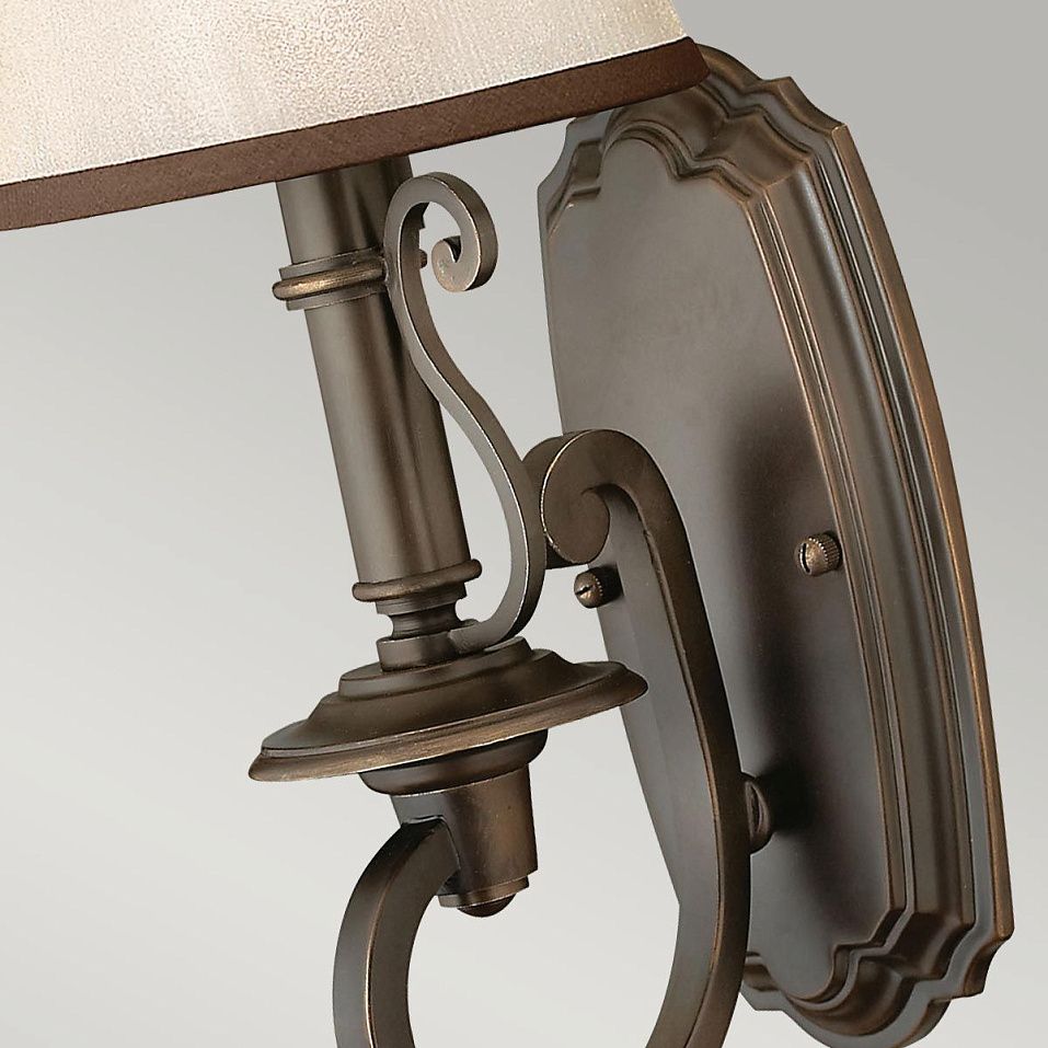 HK-PLYMOUTH1 PLYMOUTH Olde Bronze/amber organza// настенный E14 1х40  х   