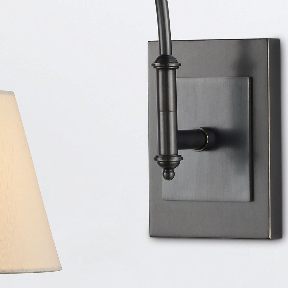QNC-ASHBY-WB-ORB ASHBY Oil Rubbed Bronze/Beige// настенный E27 1х60  х   